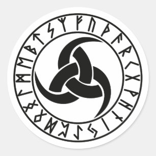 Adesivo O Triskele   Chifre Triplo de Odin