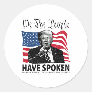 Adesivo O Trump Que As Pessoas Falaram
