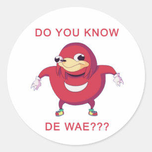 Adesivo O Ugandan Knuckles Meme