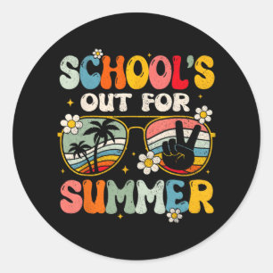 Adesivo O último dia da escola está fora para o verão.