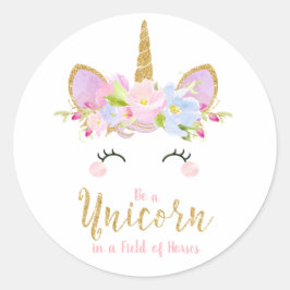 Adesivo O Unicorn Inspirational Sticker Labels favorece o 
