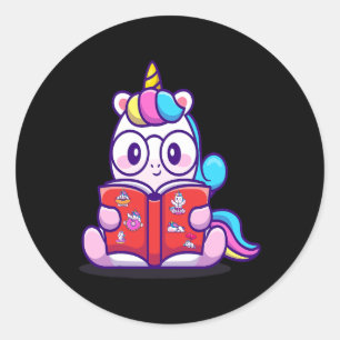Adesivo O Unicorn lê aqui o bloco de anotações
