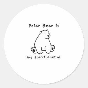 Adesivo O Urso Polar Bonito É O Meu Bebê Animal Espiritu