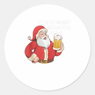 Adesivo O vamos engraçado do Santa Clause engorda e dr