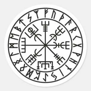 Adesivo O Vegvísir Cajado mágico islandês