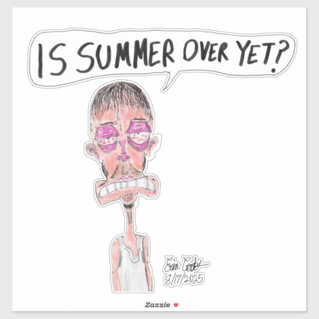 Adesivo O Verão Já Acabou? - Erica Crooks Comics (Folha)