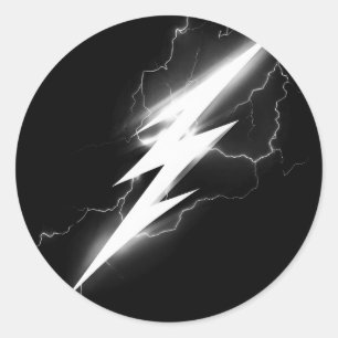 Adesivo O Vestido De Tempestade De Trovão Eletrifica O Est