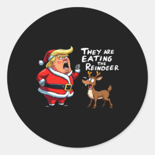 Adesivo O Vestido Do Pai Natal Que Estão Comendo.
