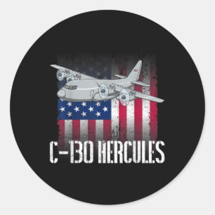 Adesivo O Veterano salgado C-130 Hércules Hercules America