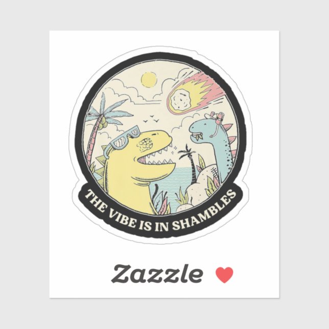 Adesivo O Vibe está em Shambles (Folha)