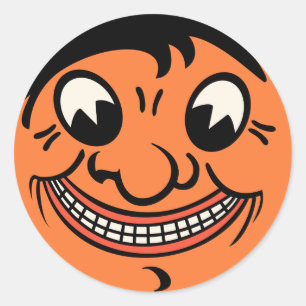 Adesivo o vintage o Dia das Bruxas Jack O'Lantern do 1920