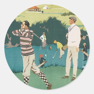 Adesivo O vintage ostenta o golfe em Scotland, Golfing dos