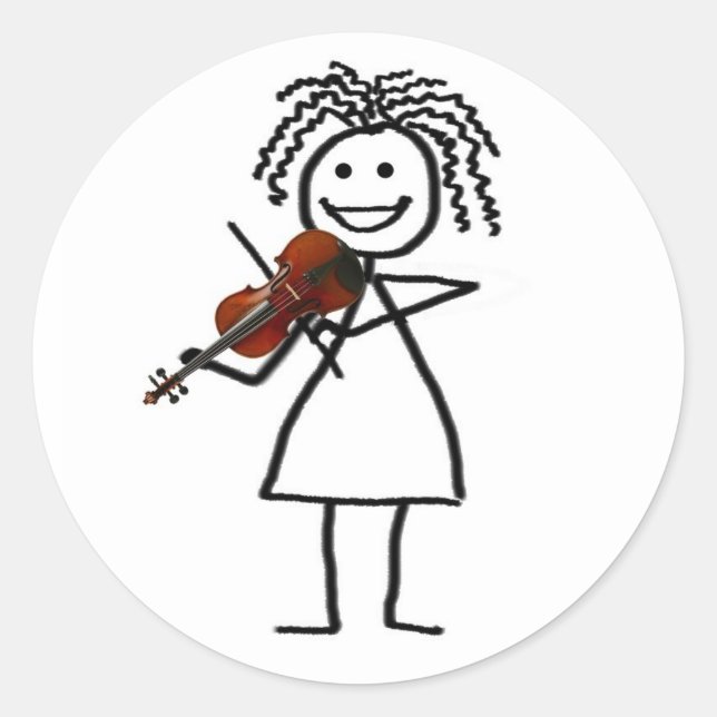 Adesivo O violino caçoa mais doente (Frente)
