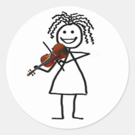 Adesivo O violino caçoa mais doente