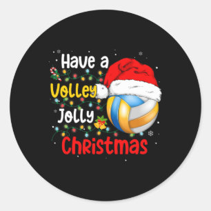 Adesivo O Voleibol De Natal Tem Um Natal De Volley Jolly