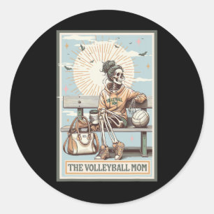 Adesivo O Volleyll Mãe Skeleton Tarot Card Day Moth