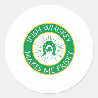 Adesivo O Whiskey Irlandês Me Torna Frisky _1