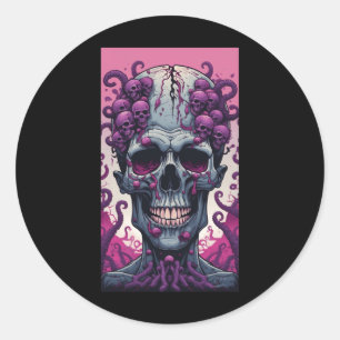 Adesivo O Zombie Tem Cérebro Cobrando Sua Cabeça
