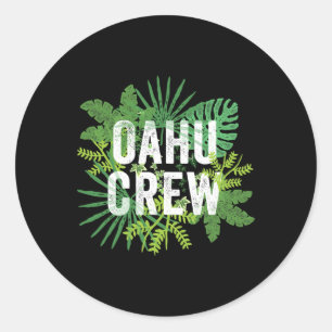 Adesivo Oahu Crew Hawaii Viagem Family Group Havaii Vaca H