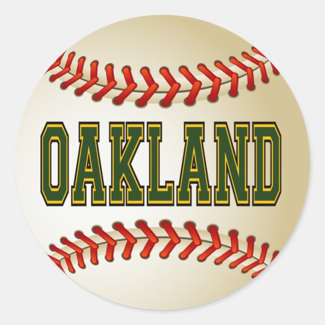 ADESIVO OAKLAND BASEBALL (Frente)