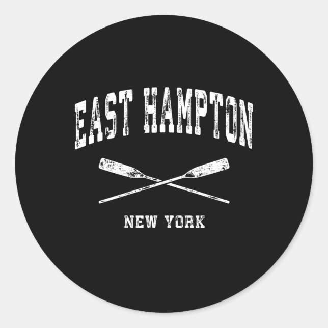 Adesivo Oars Náuticos Cruzados de East Hampton New York (Frente)