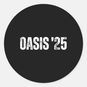 Adesivo Oásis 25 2025 Férias Califórnia Antigo Vintage Rou