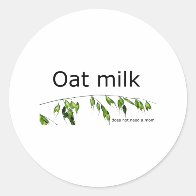 Adesivo Oat milk (Frente)