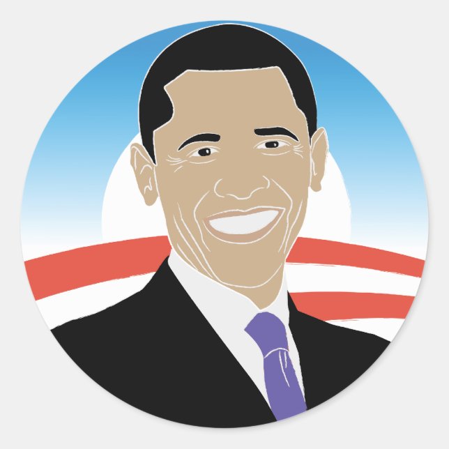 Adesivo Obama '08 Sticker (Frente)