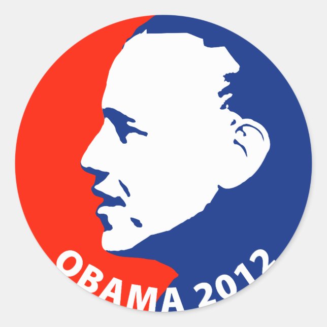 Adesivo Obama 2012 (Frente)