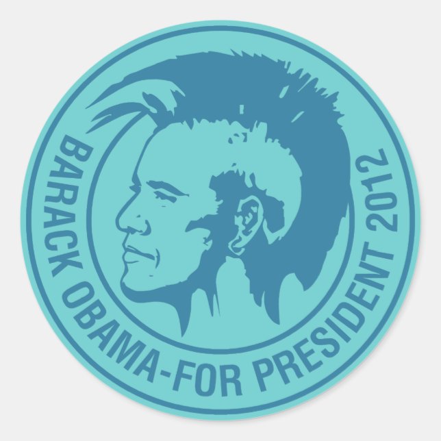 Adesivo Obama 2012 (Frente)