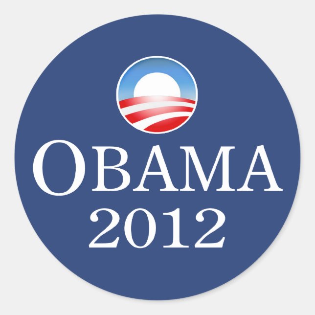 Adesivo Obama 2012 Sticker (Frente)