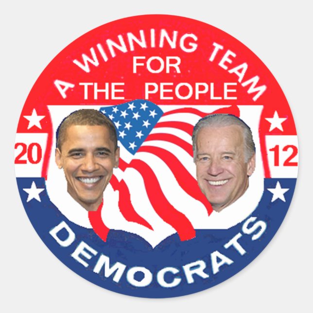 Adesivo Obama 2012 Sticker (Frente)