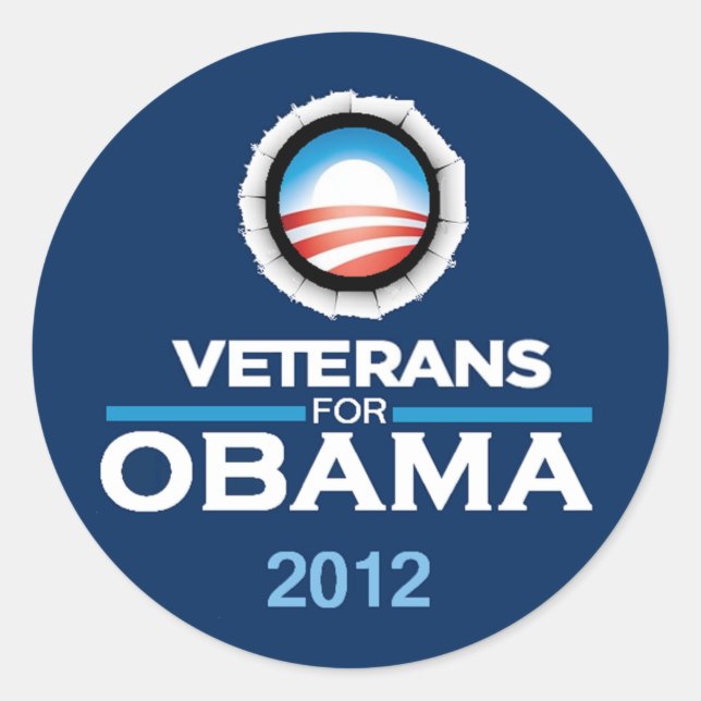 Adesivo Obama 2012 Sticker (Frente)