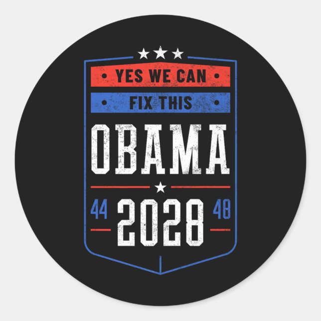 Adesivo Obama 2028 44 48 Premium (Frente)