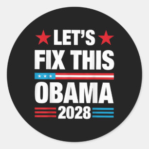 Adesivo Obama 2028 American Flag Obama Para O Presidente 2