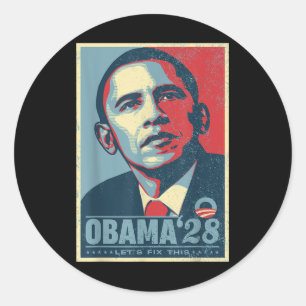 Adesivo Obama 2028 Deixa Corrigir Isso