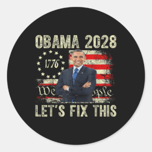Adesivo Obama 2028 Deixa Corrigir Isso