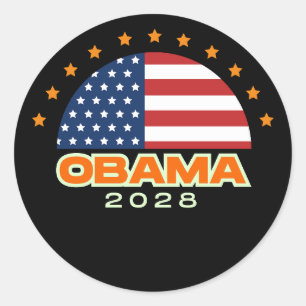 Adesivo Obama 2028 Flag Hope