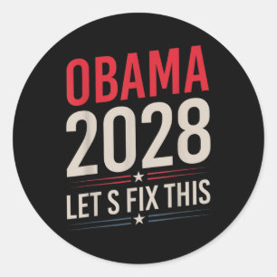 Adesivo Obama 2028 Permite Corrigir Este Obama Para O Pres