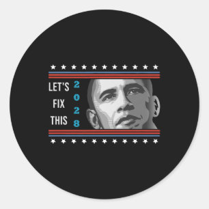 Adesivo Obama 2028 Protesto Político Patriótico Dos Eua Vi