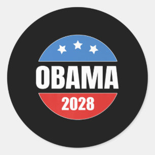 Adesivo Obama 2028 Retro Vintage Premium