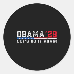 Adesivo Obama 2028 Shirt Obama Para Presidente 2028