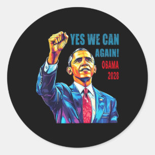 Adesivo Obama 2028 Sim Podemos Novamente Obama 48º Preside