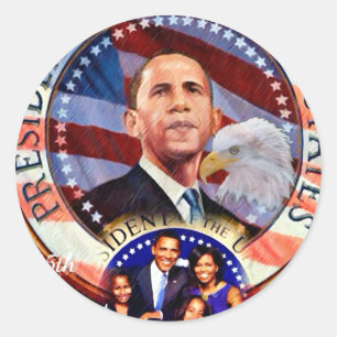 Adesivo Obama, 45º Presidente dos Estados Unidos_