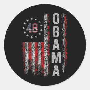 Adesivo Obama 48 Presidente Americano Flag Obama For Presi
