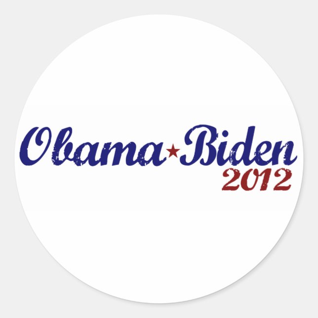 Adesivo Obama Biden 2012 (Frente)