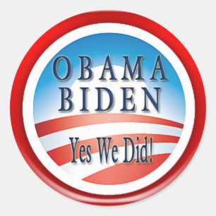 ADESIVO OBAMA BIDEN "SIM NÓS FIZEMOS"