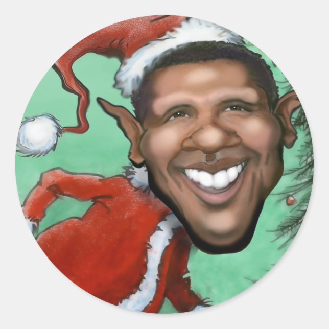 Adesivo Obama Christmas (Frente)