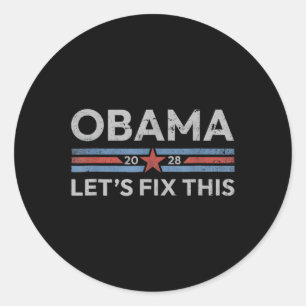 Adesivo Obama Deixa Consertar Isso, Obama Retro Vintage Pa