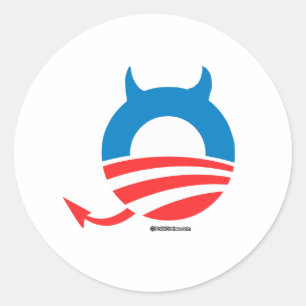 Adesivo Obama Devil